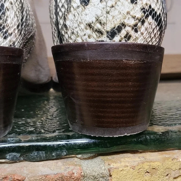 Cole Haan Grand Series Beige Suede & Snakeskin | Leather | 2 inch Heel Wms 7B - Picture 8 of 11